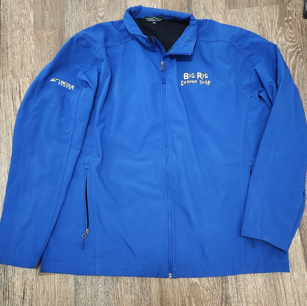 Mens Big Rig Chrome Shop Soft Shell Jacket Lincoln Chrome edition 2XL